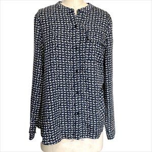 Liz Claiborne horse print button front tunic